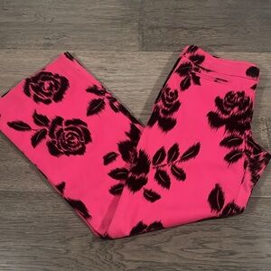 Trina Turk pink floral pants